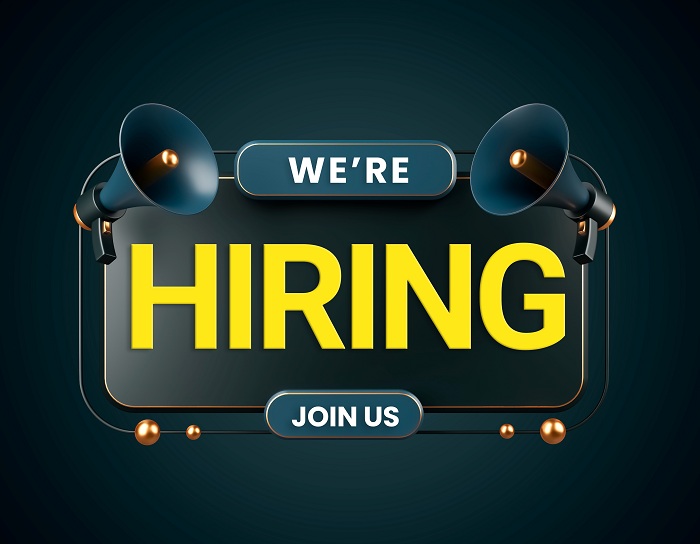 We are hiring banner vacancy announcement with editable text effect We are hiring banner vacancy announcement with editable text effect